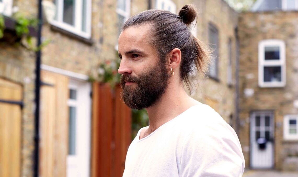 Beard with Top Knot Combos For Men