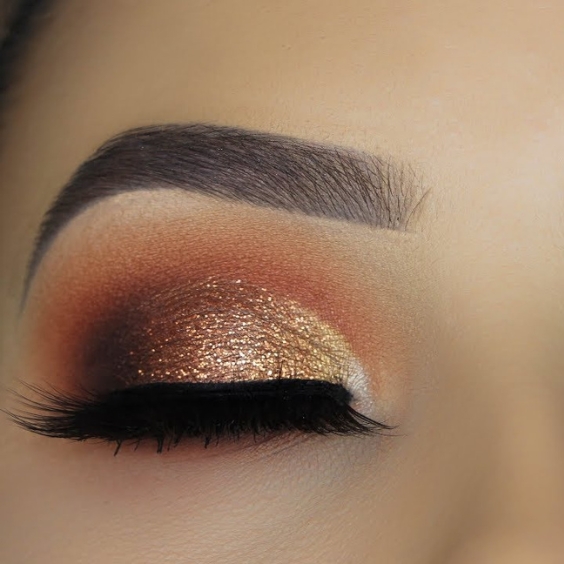 Gold and Copper Cut Crease