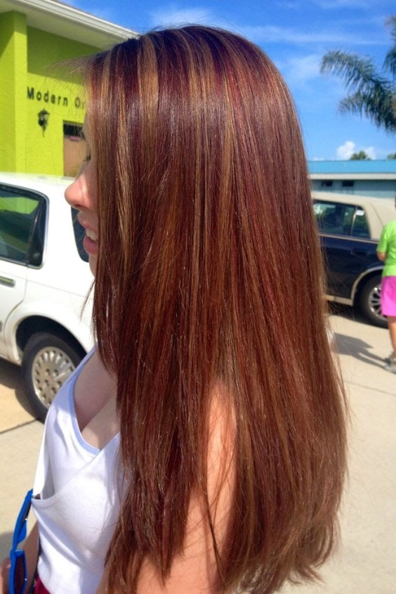 Golden Auburn Honey Brown with Layers