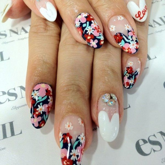 Japanese Floral Nails