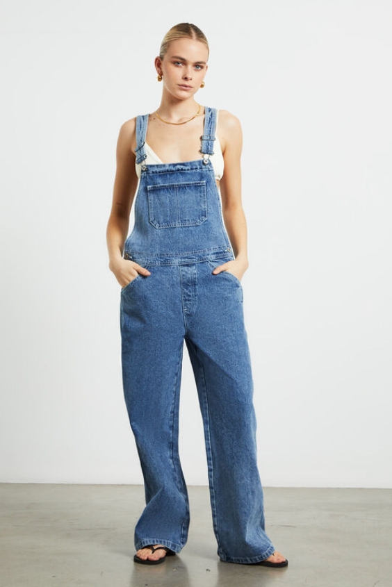 Relaxed Overalls and Slides