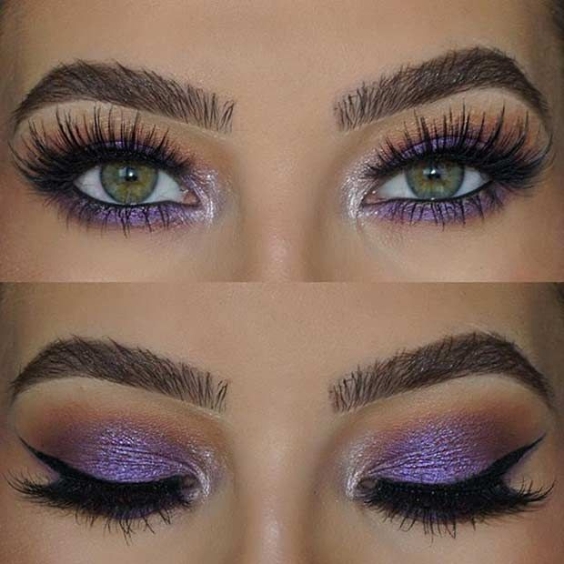 Soft Gray and Lavender Look