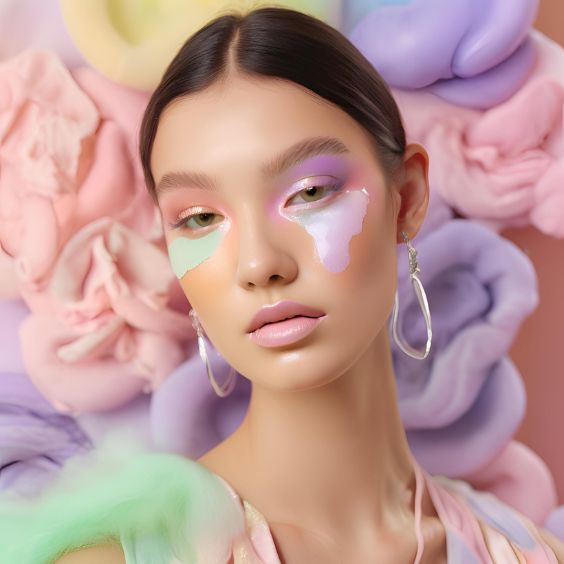 Whimsical Pastel makeup