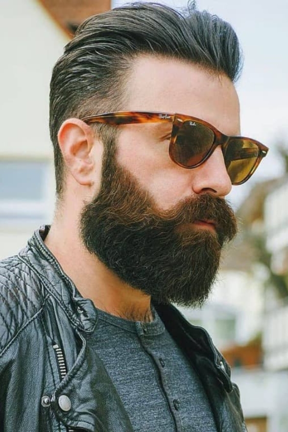 Classic Chevron Moustache with Full Beard