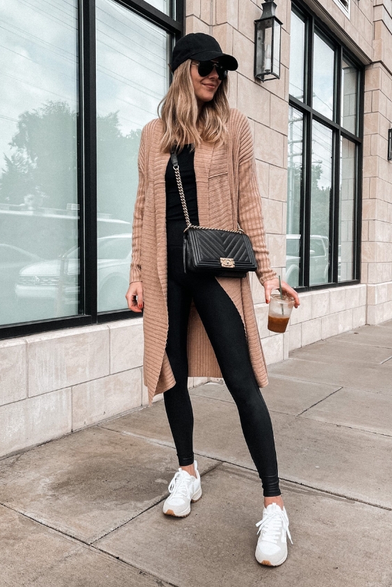 Oversized Cardigan with Leggings