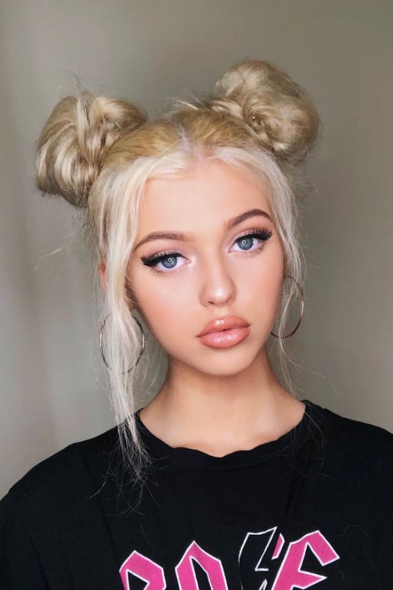 Stylish Space Buns