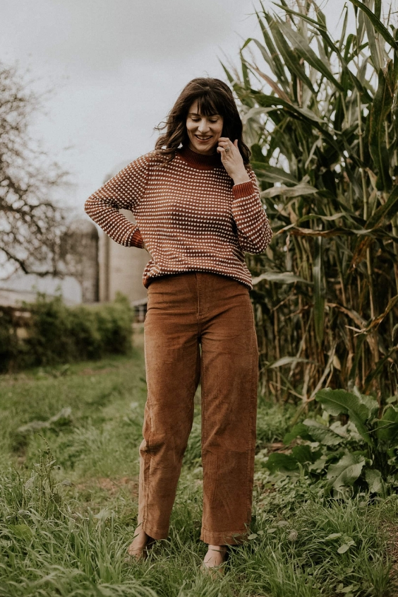 Sweater with Corduroy Pants