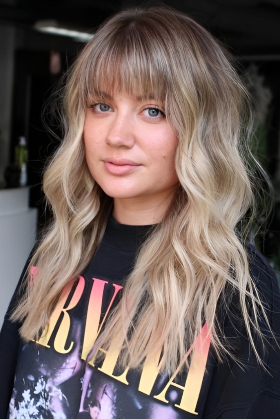 Wispy Bangs with Layers 