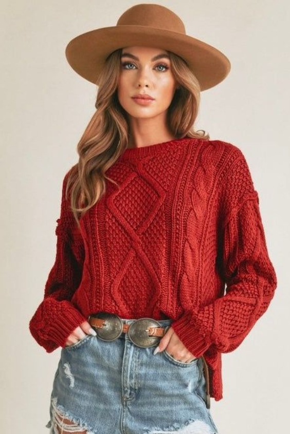 Cable-Knit Sweater Bliss