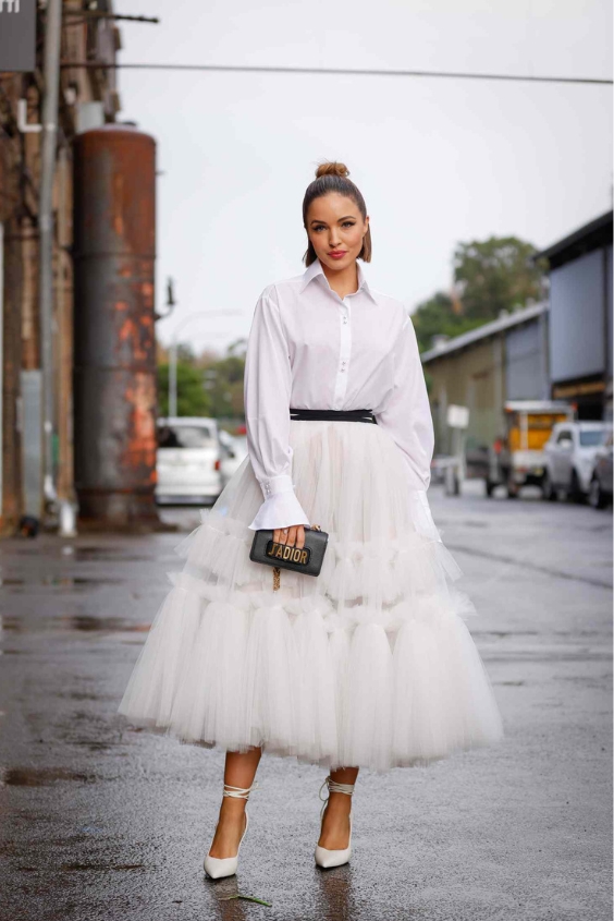 Formal Event Puff Skirt Look