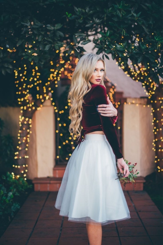 Holiday Party Puff Skirt Look