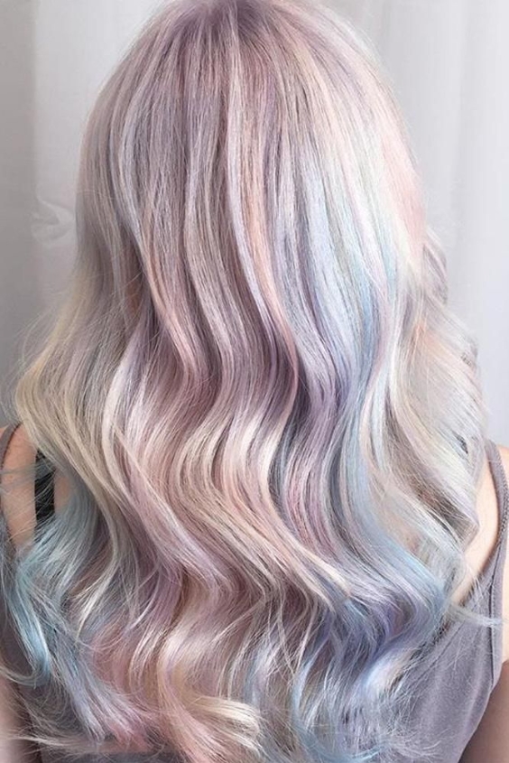 Iridescent Opal Waves