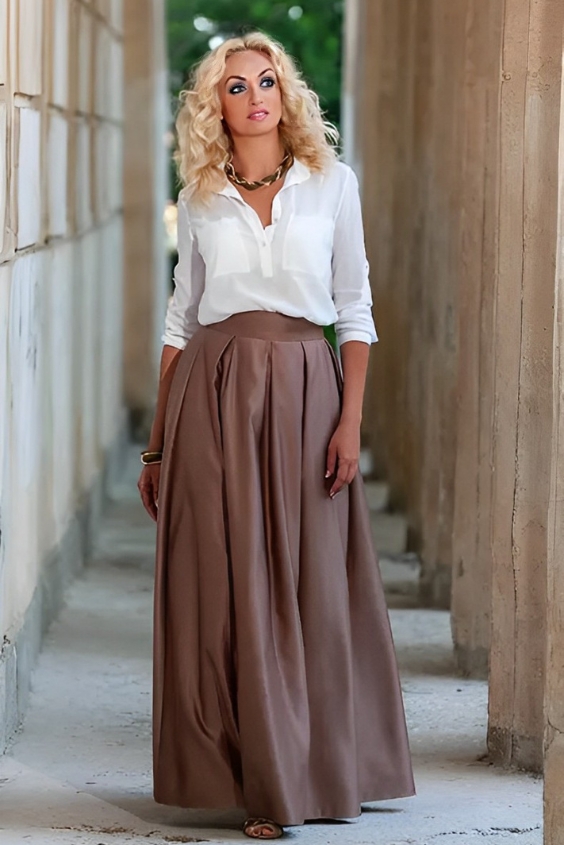 Vintage-Inspired Puff Skirt Look