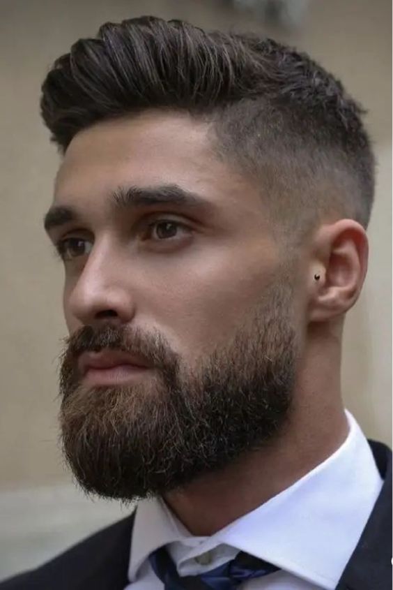 French Fork Beard and High Skin Fade