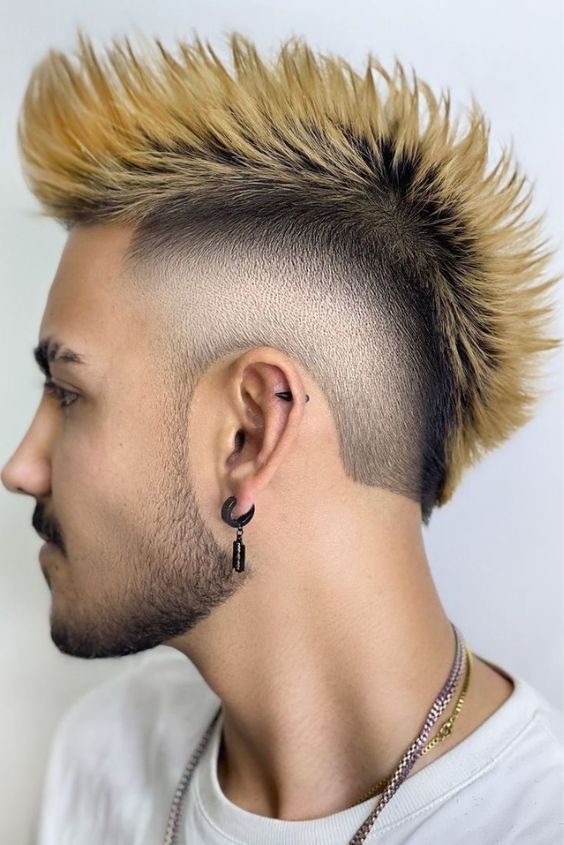 The Faded Mohawk with a Sculpted Beard