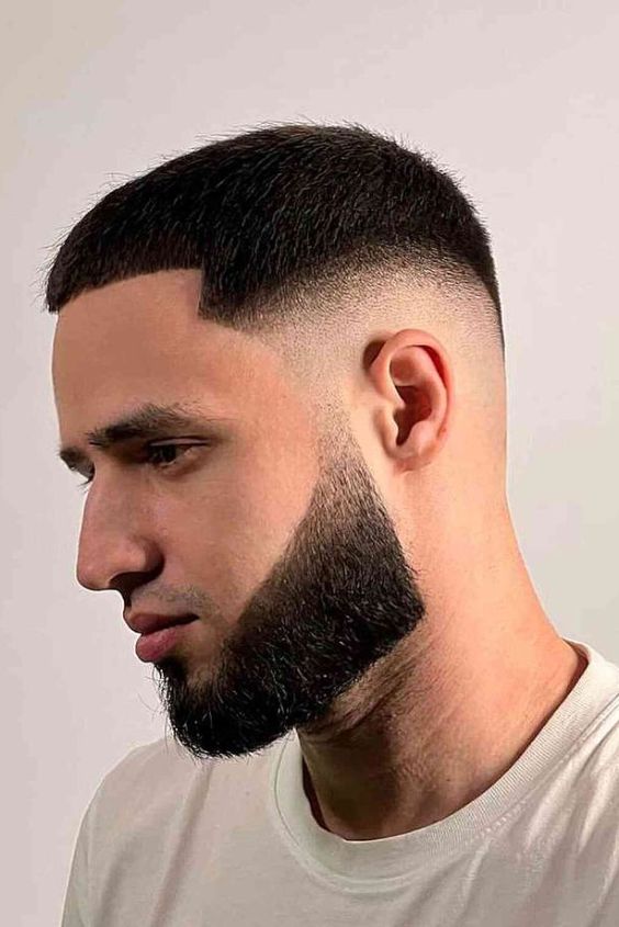 The Skin Fade with a Full Beard Impact