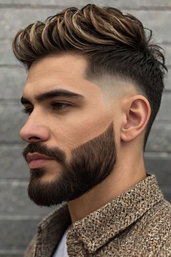 The Temple Fade and Defined Beard