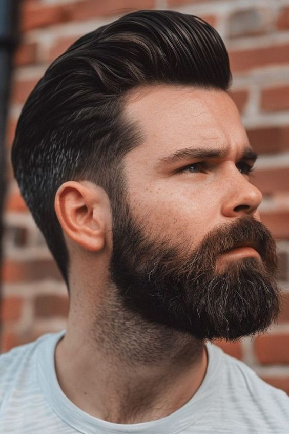 The Undercut Fade and Beard Contrast