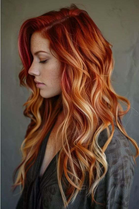 The Fire-Inspired Balayage