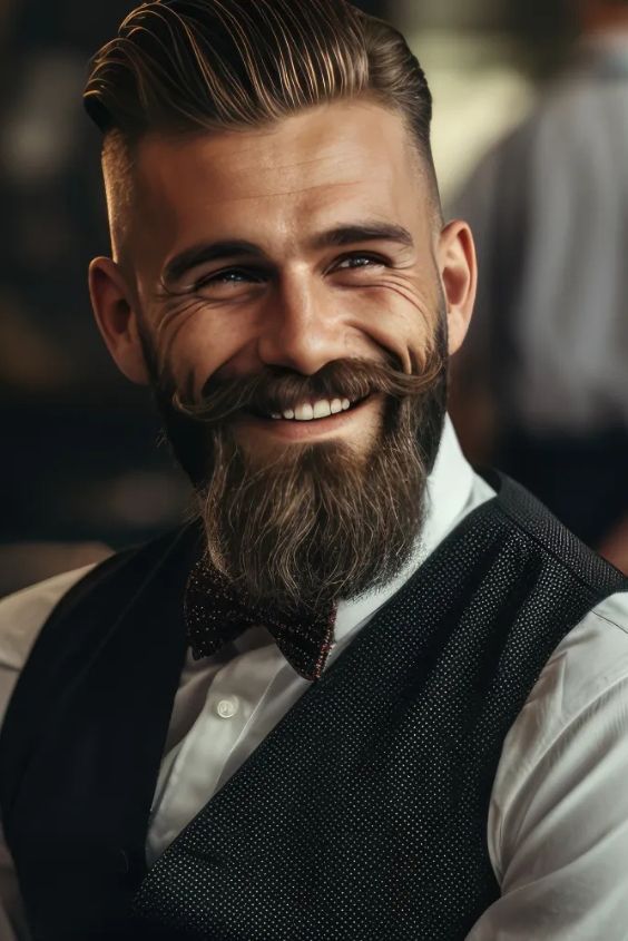 The Masculine Ducktail Beard