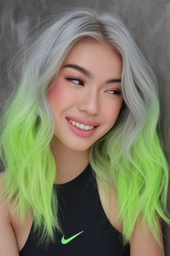 The Neon Ombre Waves