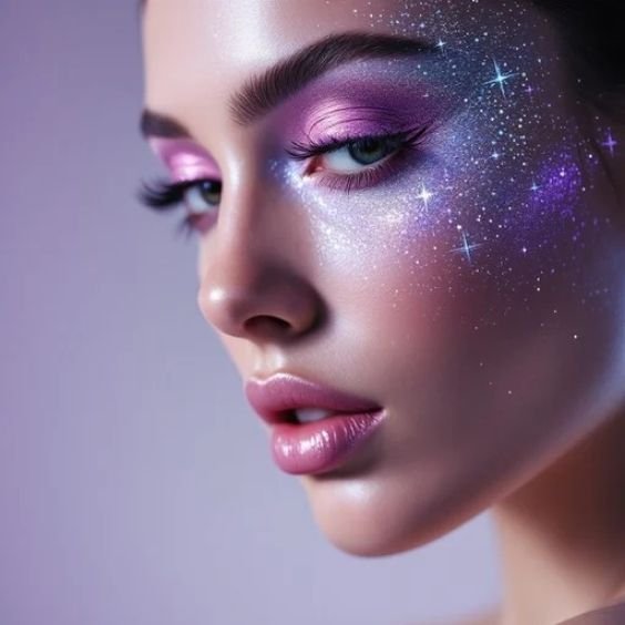 Ethereal Lilac eye makeup
