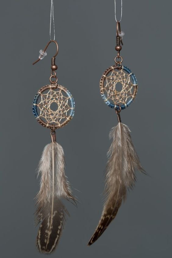 Feathered Dreamcatcher Earrings