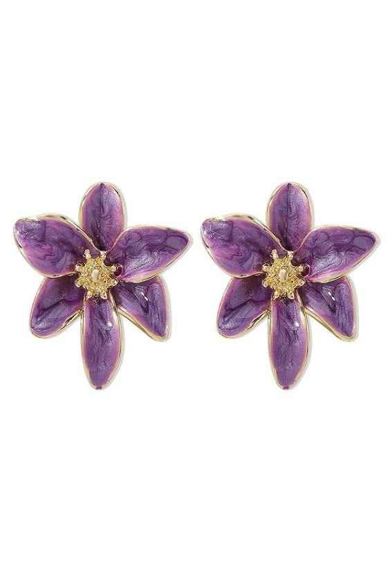 Floral Enamel Studs