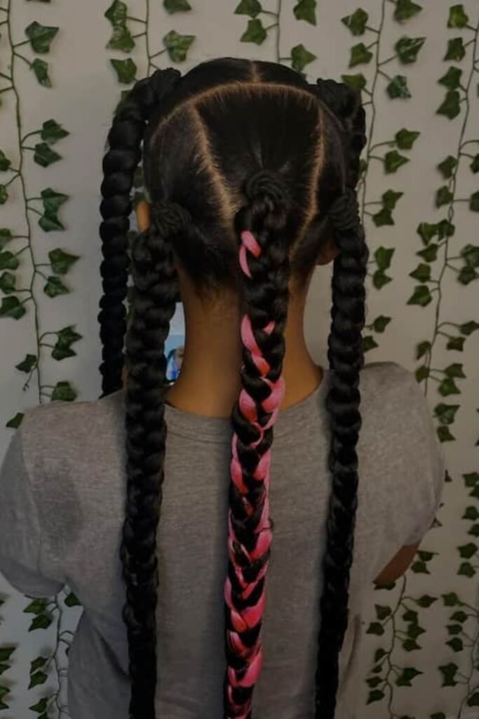 Jayda Wayda Braid With A Touch of Pink