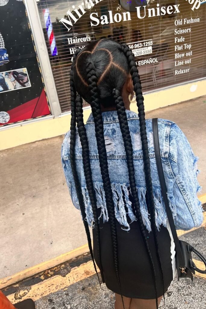 Jayda Wayda braids With heart