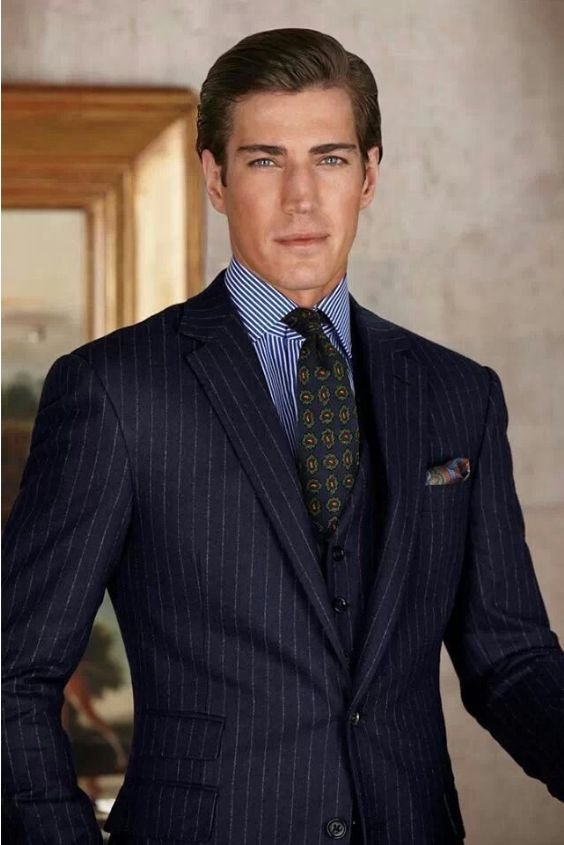 Pinstripe Business Suit