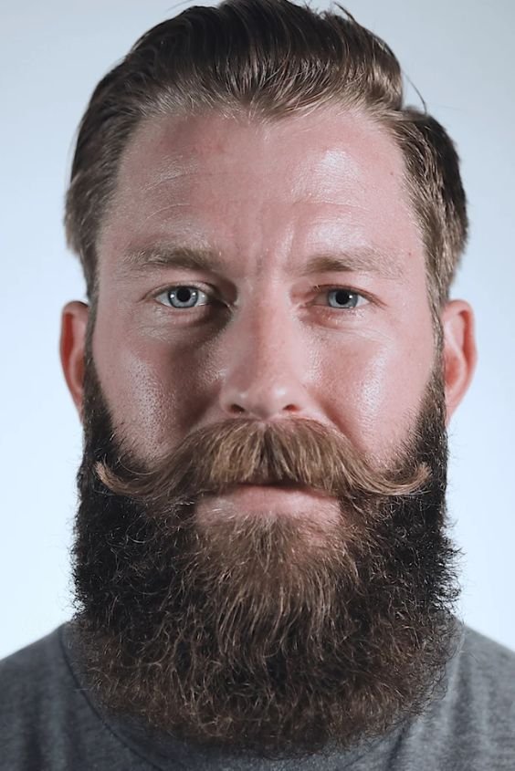 The Handlebar Mustache with Beard