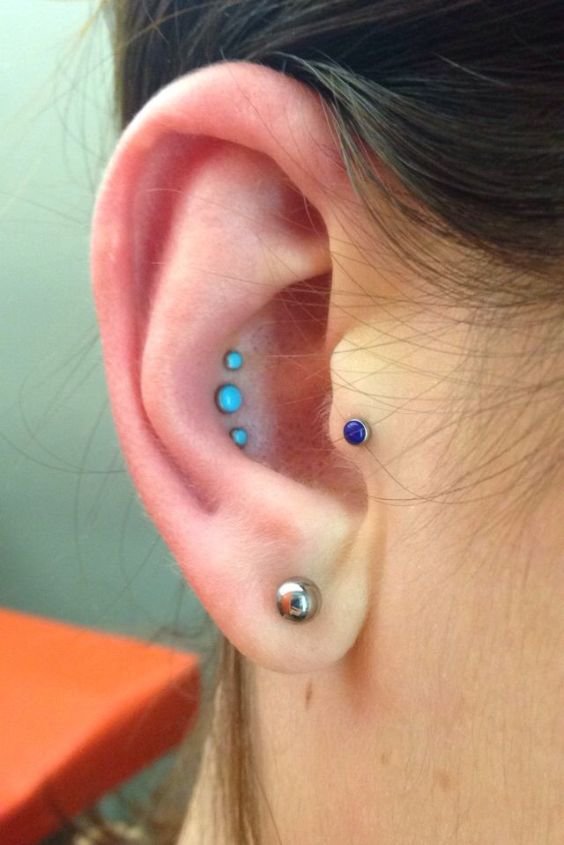 Triple Conch Piercing