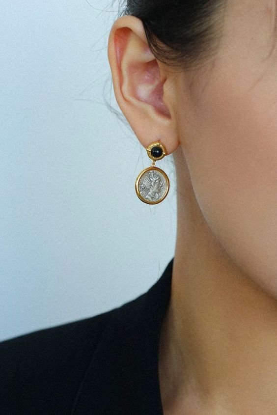 Vintage Coin Earrings 