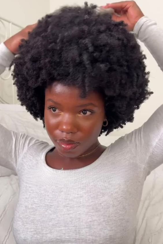 Cropped Blowout Afro Fluff