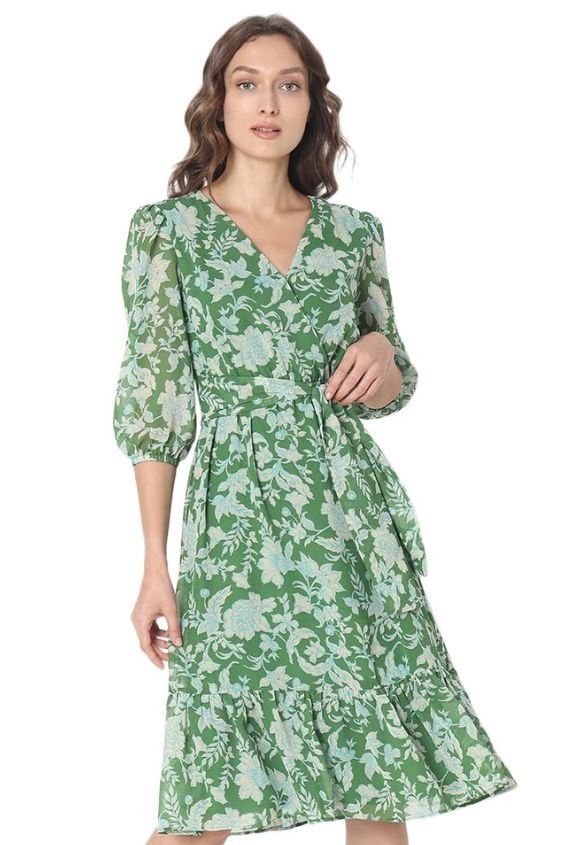 Floral Print Midi Dress