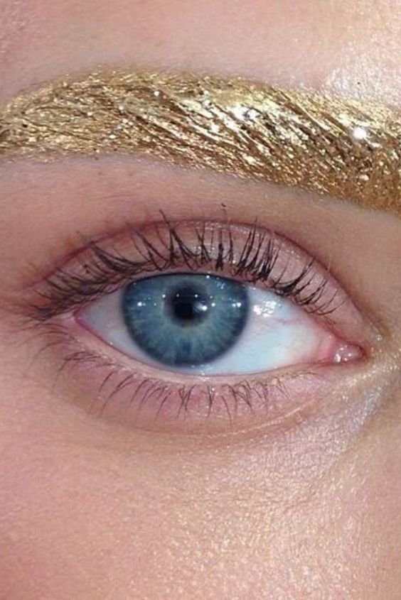 Gold-Accented Brows