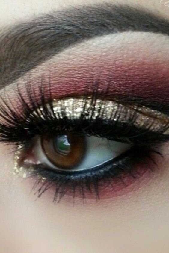 Gold and Burgundy Eyes