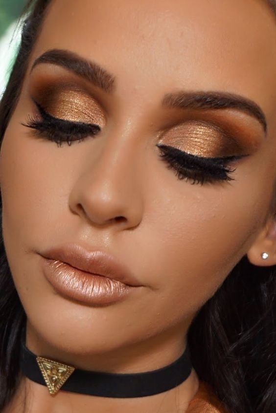 Metallic Gold Lid