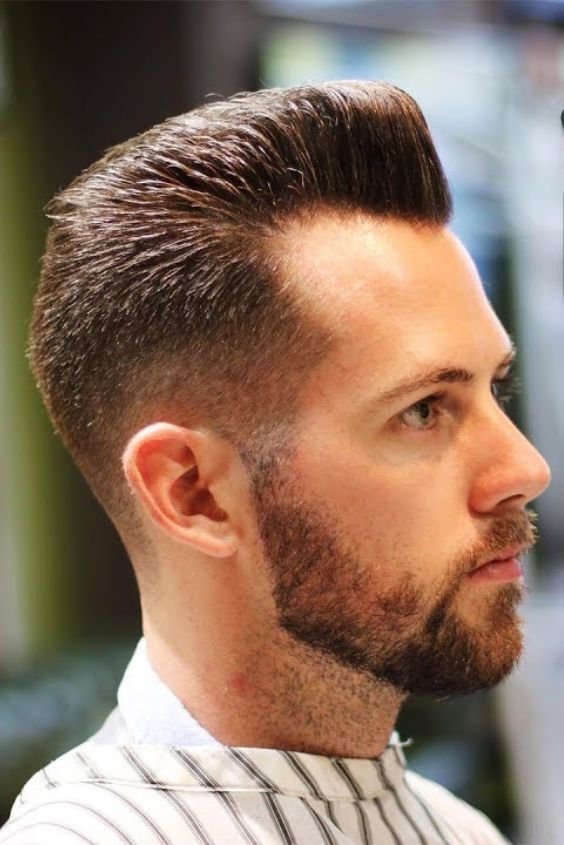 Pompadour With Short Sides