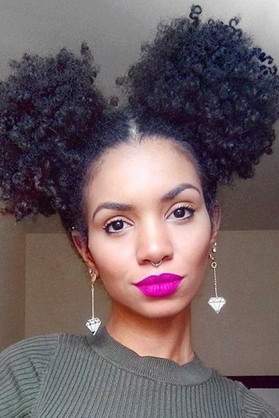 Rounded Afro Puff Fluff