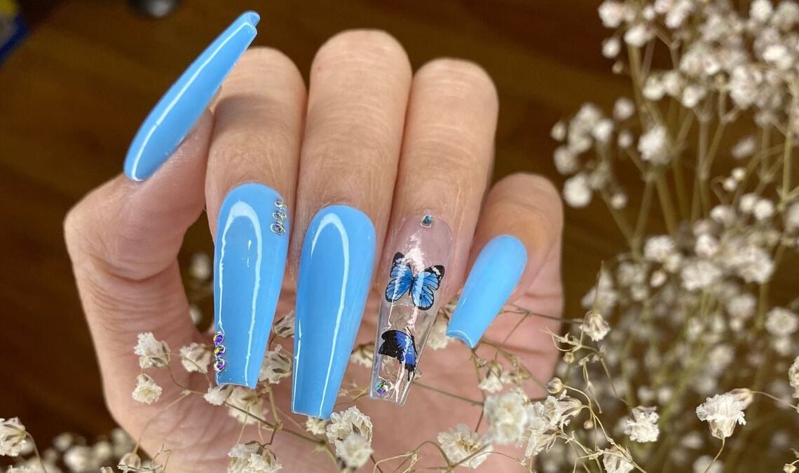 Spring Coffin Nail Ideas