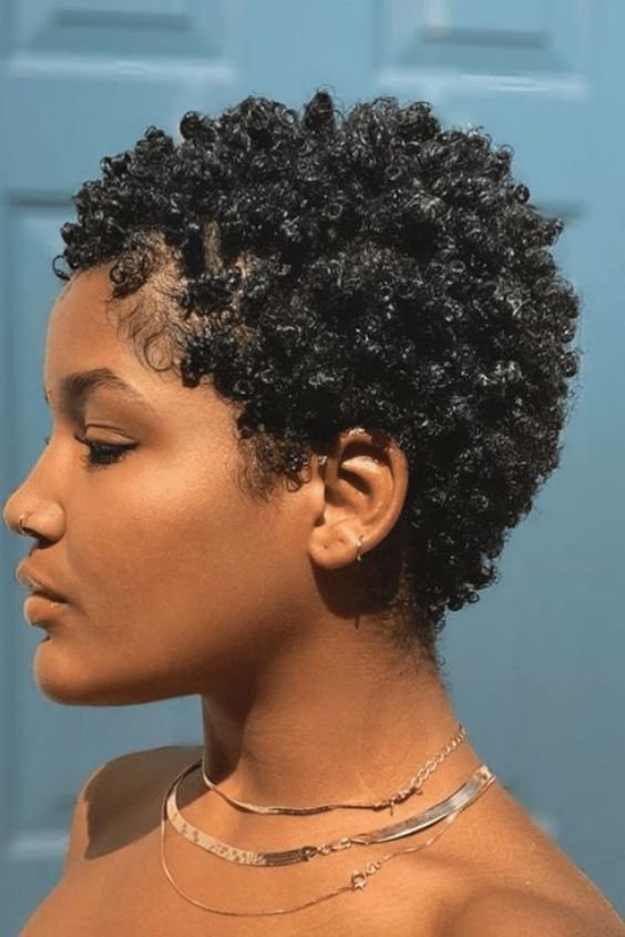 TWA with Sponge Curls