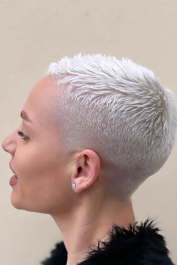 White Buzz Cut