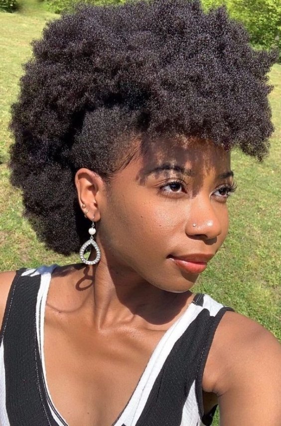 Afro Faux Hawk