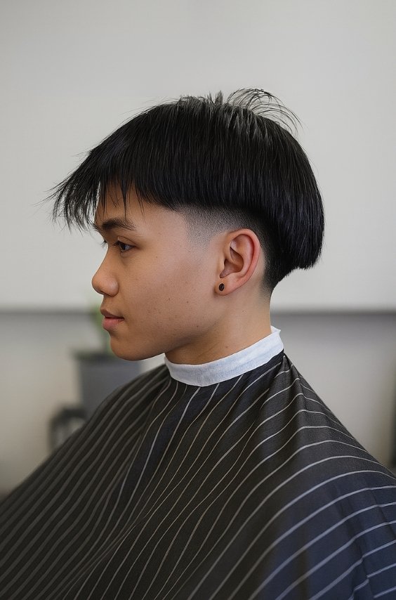 Blowout Taper Fade for Thin Hair
