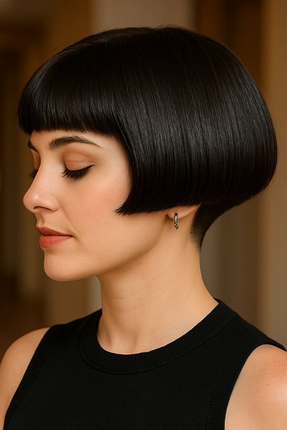 Blunt Retro Shingle bob