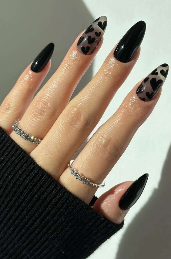 Classic Black Nails