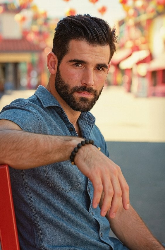 Classic Sharp-Edged Beard