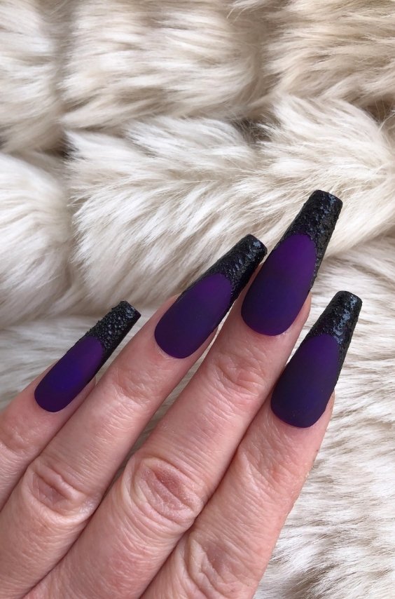 Gothic Purple Nails
